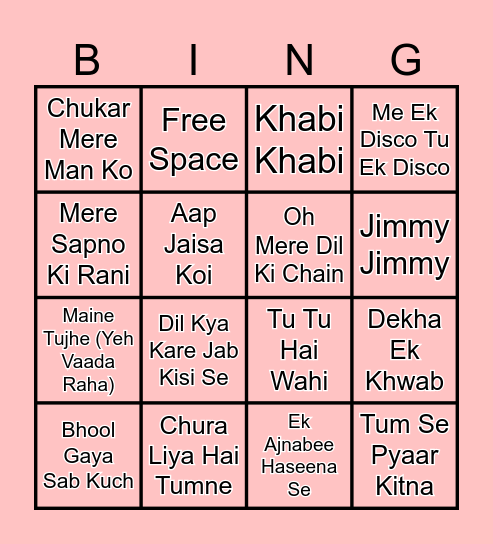 HAPPY FRIENDSHIP DAY Bingo Card