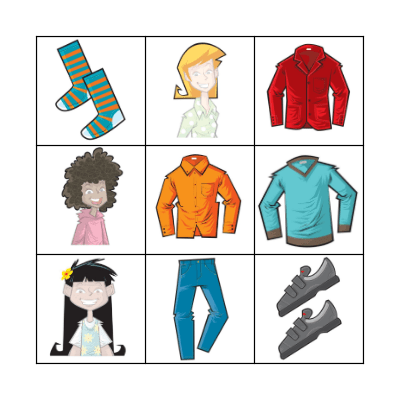 CLOTHES BINGO Card