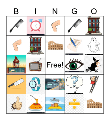 Phonics U11~U14 Bingo Card