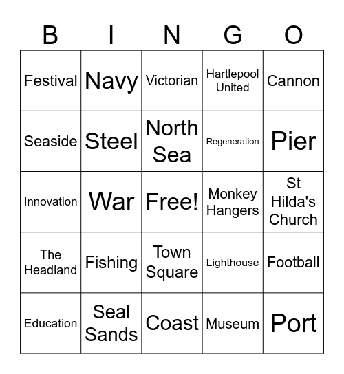 Year 7 Bingo Card