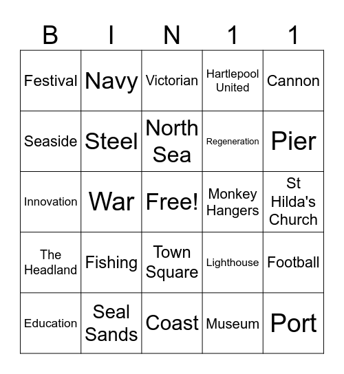 Year 11 Bingo Card