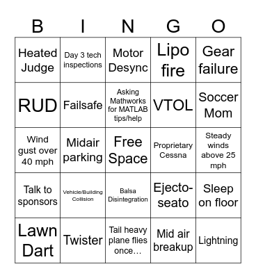 3rd Annual DBF Bingo 2024 Bingo Card