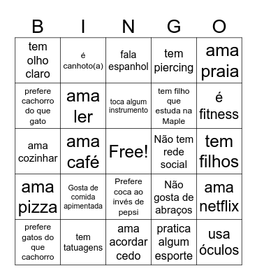Maple Bear Team Bingo Card
