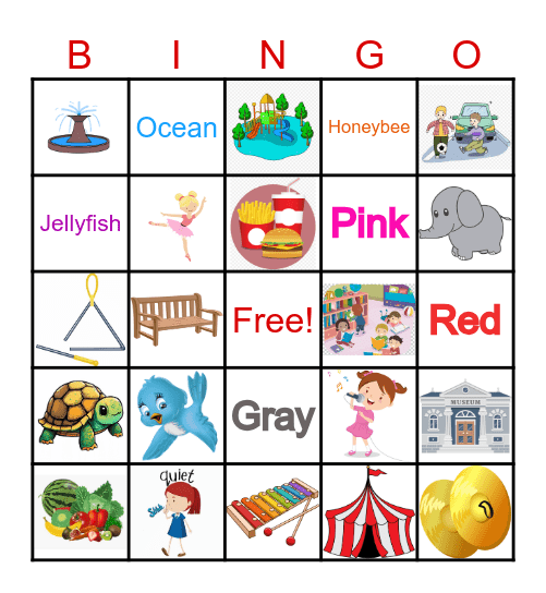 Vocabulary Bingo Card