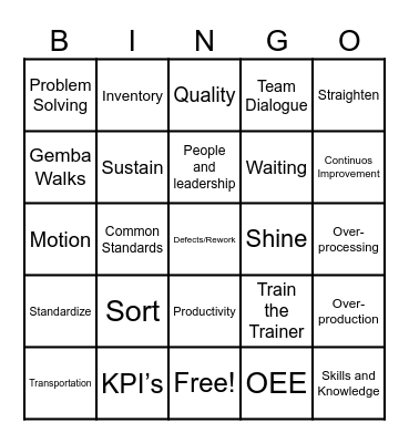 HPS Bingo Card