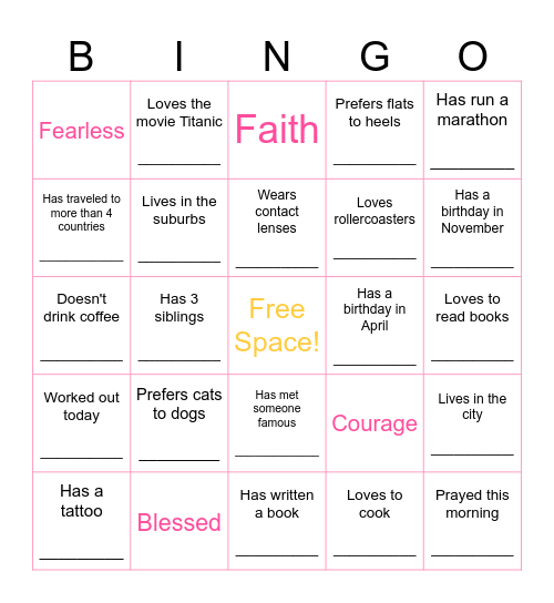 The Gate Gathering Bingo Card