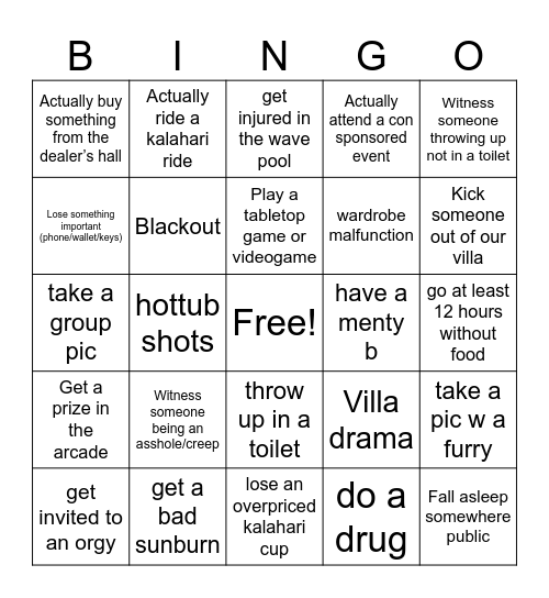 Prime Bingo Card
