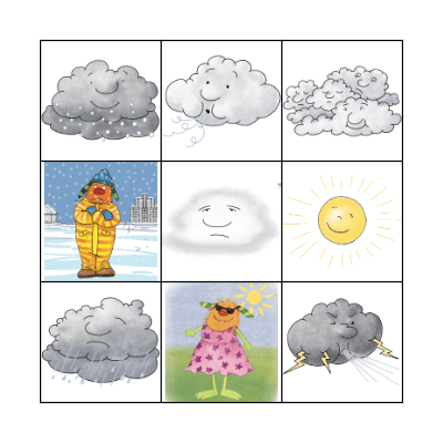 The weather Bingo Card