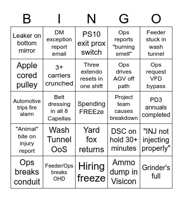 BaSE Bingo Q2 Bingo Card