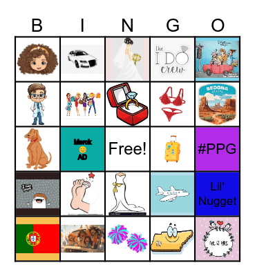 BRIDAL Bingo Card