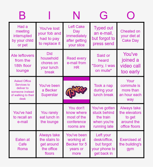 BeckerBINGO Card