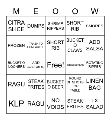 NATIONAL CAT LADY DAY Bingo Card