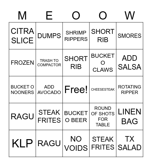 NATIONAL CAT LADY DAY Bingo Card