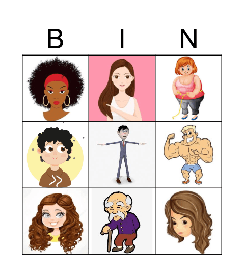 Physical Description Bingo Card