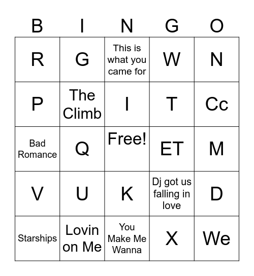 Follow us @itmBarScene Bingo Card