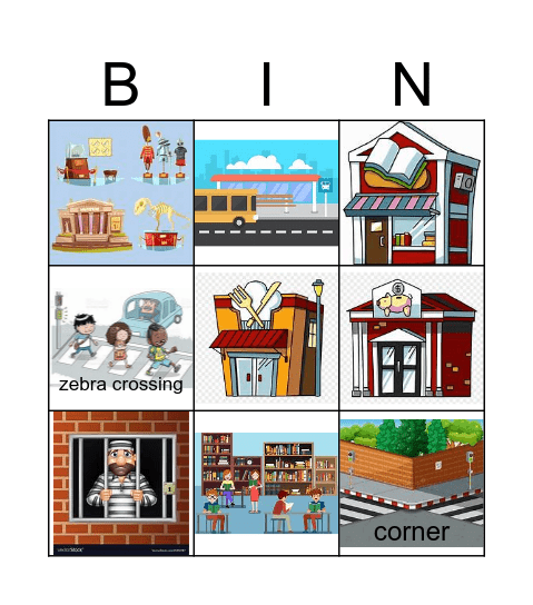 Places Bingo Card