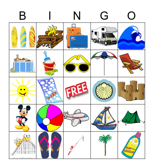 VACATION BINGO Card