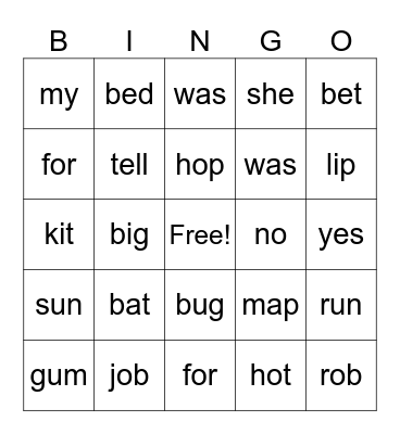 We Are Family Bingo Card