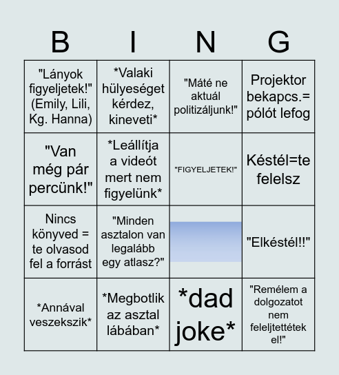 Kurucz Bingó Bingo Card