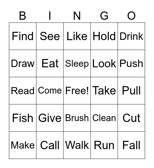 St.Amand ASL BINGO Card