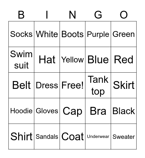 St.Amand ASL Bingo Card