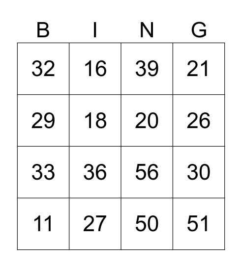 brievenbus bingo Card