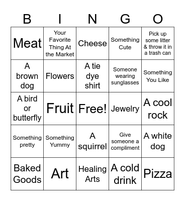 Market Bingo Card