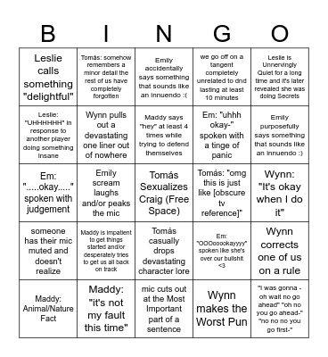 Larks Meta Bingo Card