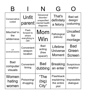 Lifetime Bingo Card