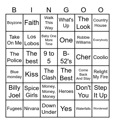 Global IT Meet Up Bingo Card