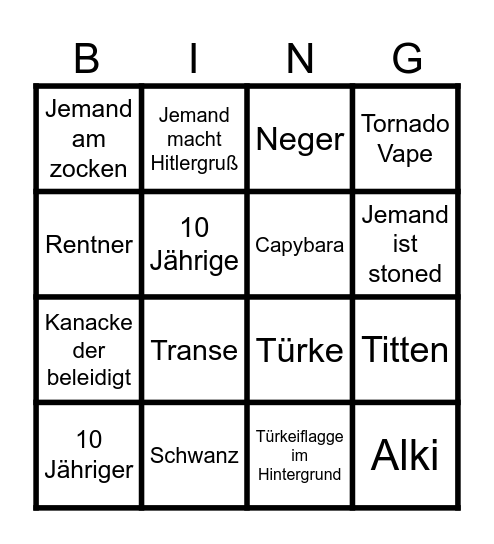Ome. Bingo Card