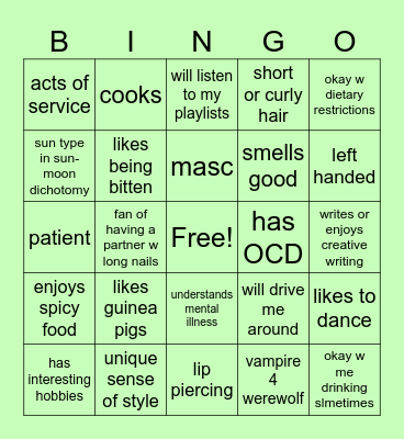 ARE YOU BAZ’ TYPE 🤩 Bingo Card
