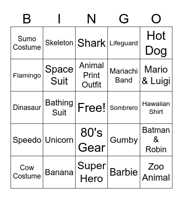 Closing Day Bingo Card