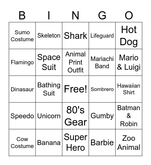 Closing Day Bingo Card