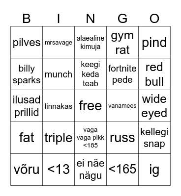 OME Bingo Card