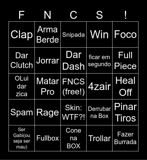 FNC BINGO Card