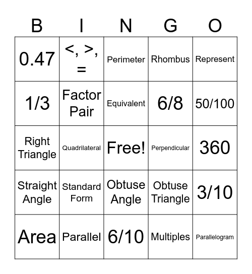 Milestones Bingo - You Rock!! Bingo Card