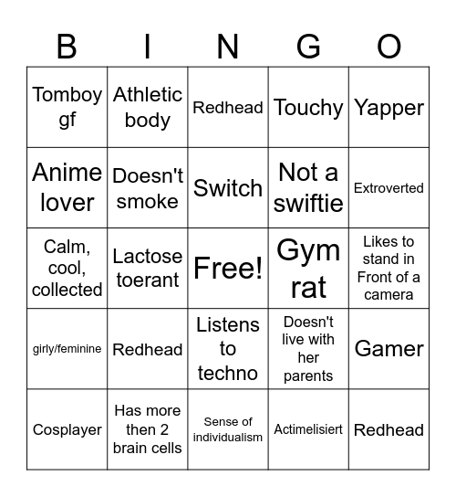 Are you Emilio's type? Bingo Card