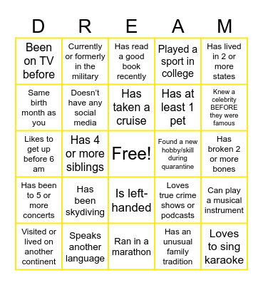 Leapai Wedding Bingo Card