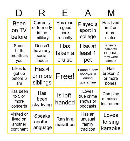 Leapai Wedding Bingo Card