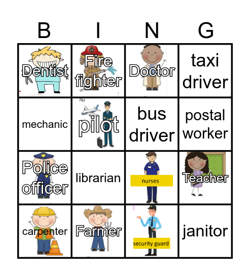 jobs Bingo Card