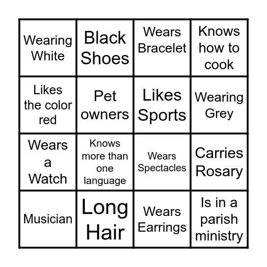 LOM EL x CL Easter Celebration 2024 Bingo Card