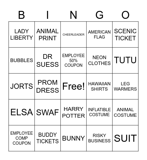 CLOSING DAY PART 2 Bingo Card