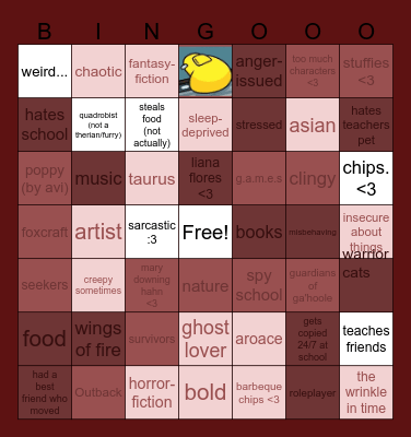 how alike are you to me? Bingo Card