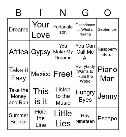 Bingo Card