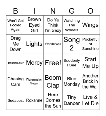 BRITISH TAKEOVER ROUND 1 Bingo Card