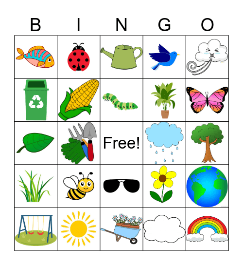 Earth Day Bingo Card