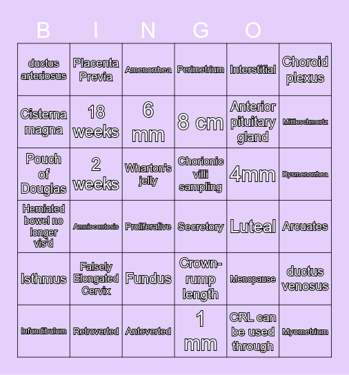 DMS 106 Final Review Bingo Card