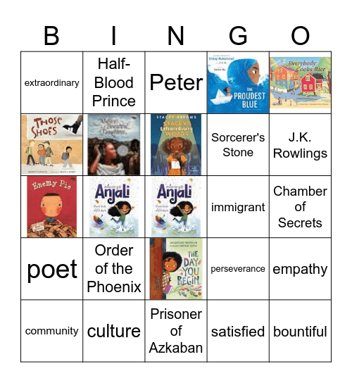 Feelings Bingo Card