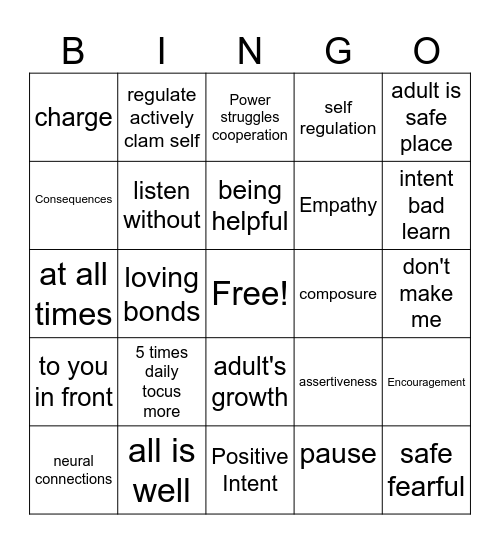 Quotes of Becky Bingo Card